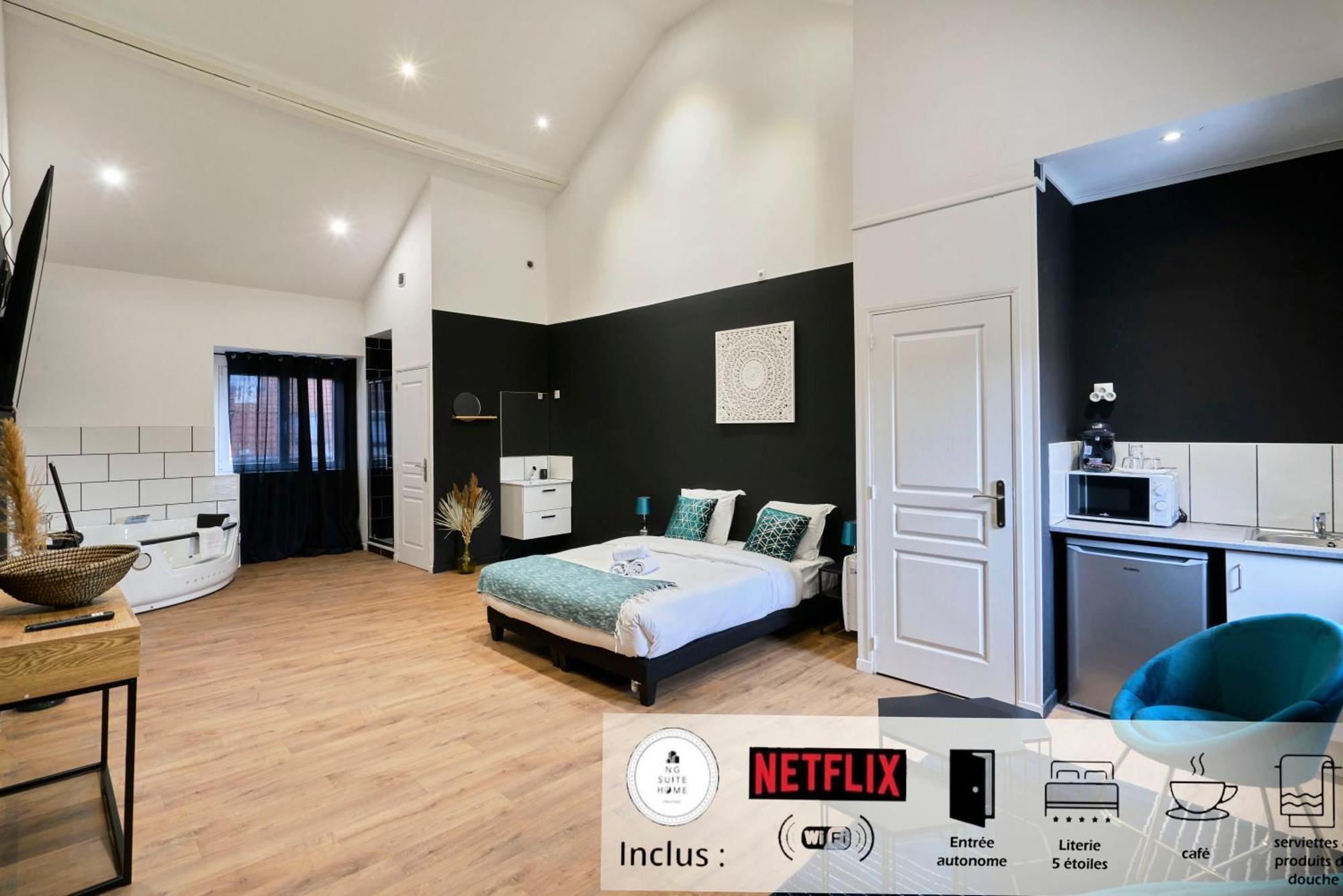 Apartament Ng Prestige - Lille L Roubaix Trichon - Balneo - Netflix - Wifi Zewnętrze zdjęcie