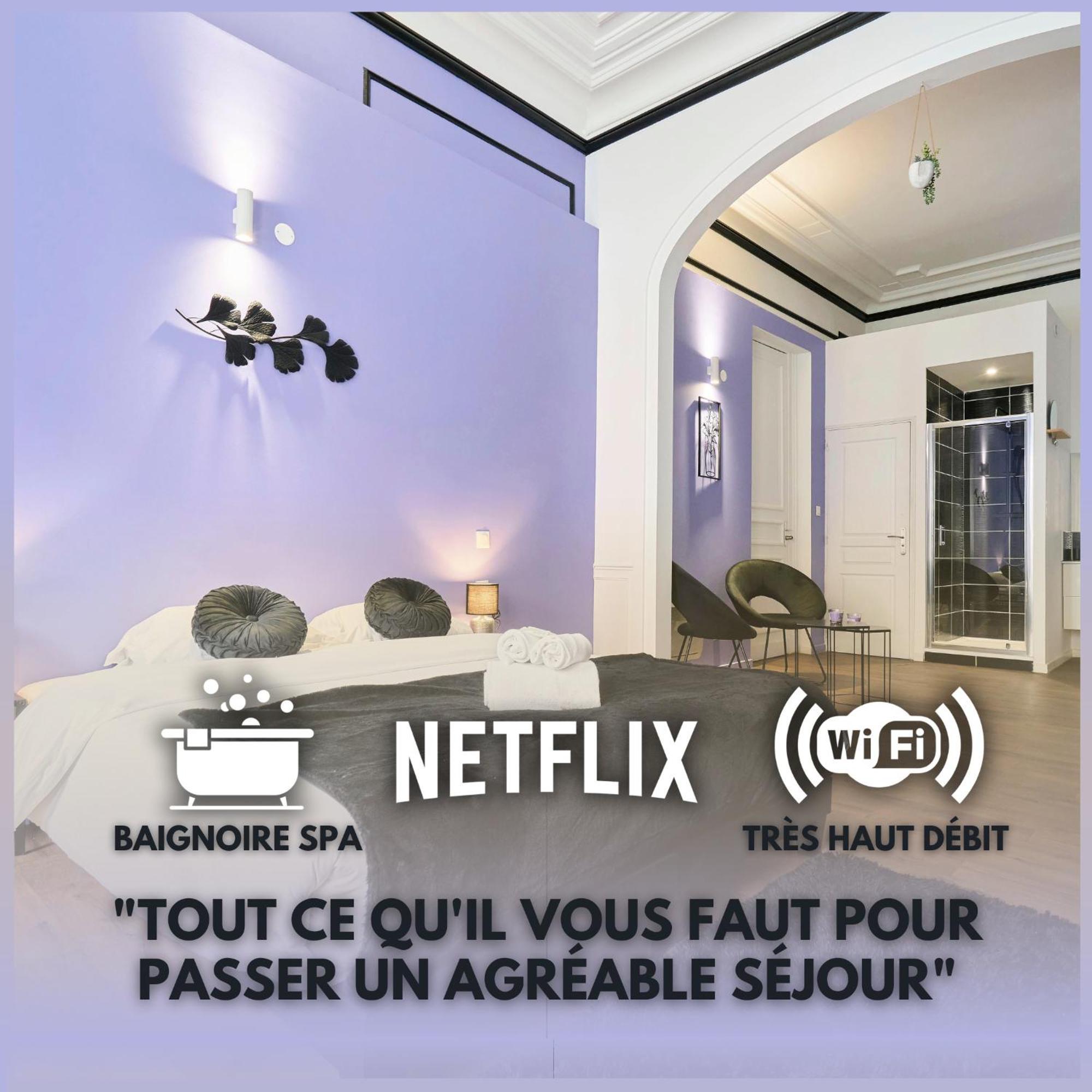 Apartament Ng Prestige - Lille L Roubaix Trichon - Balneo - Netflix - Wifi Zewnętrze zdjęcie